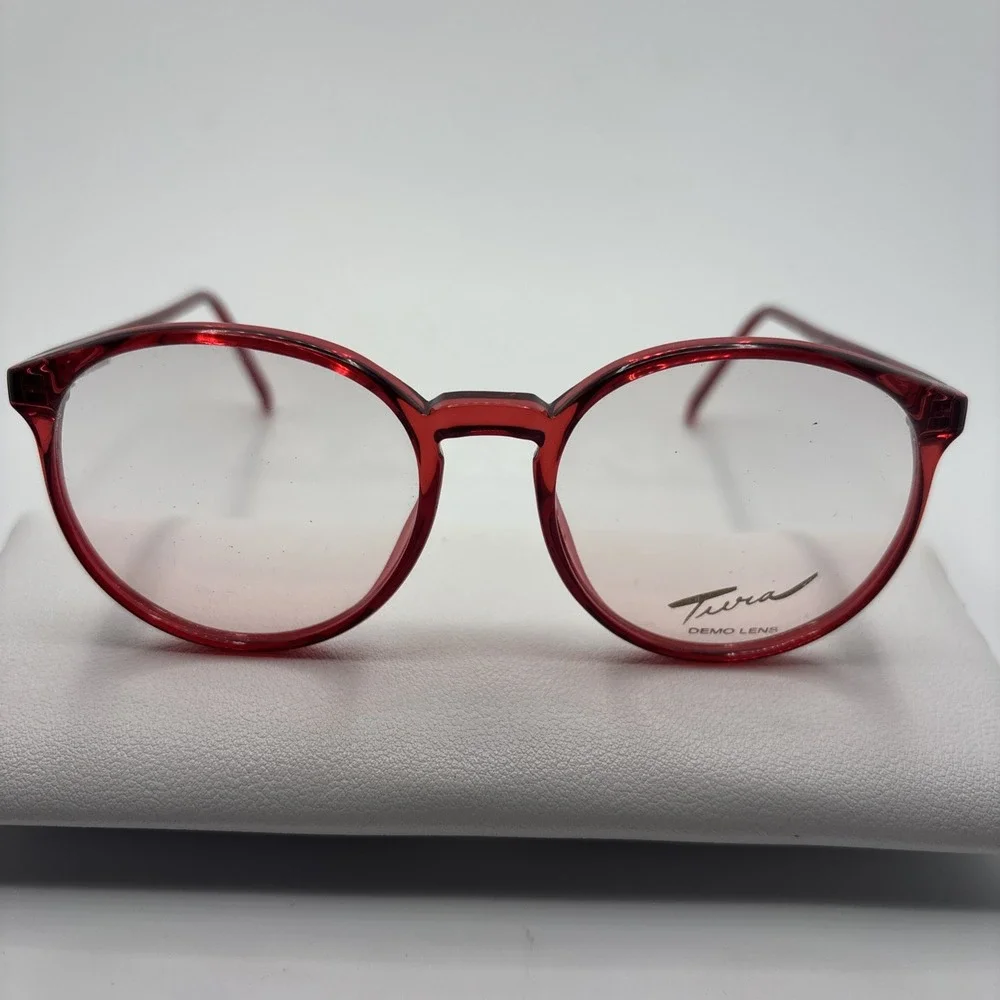 TURA Japan MOD-550 51-18-135 Red Full Rim Eyeglasses Frame #373